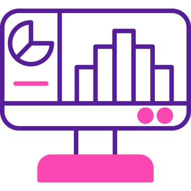 Çizelge. Web simgesi basit illüstrasyon