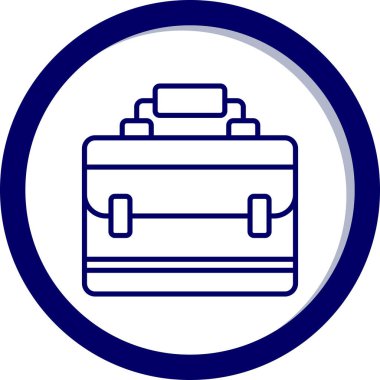 Çanta. Web simgesi basit illüstrasyon