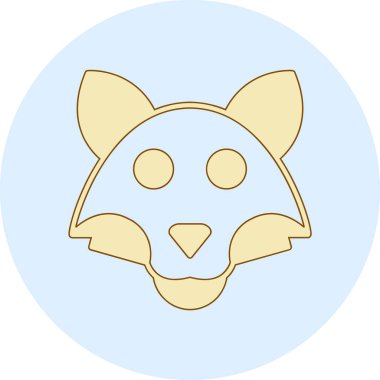 kedi simgesi vektör illüstrasyonu