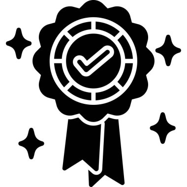 Rozet. Web simgesi basit illüstrasyon