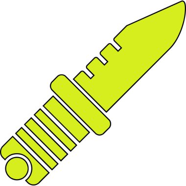 Bıçak. Web simgesi basit illüstrasyon