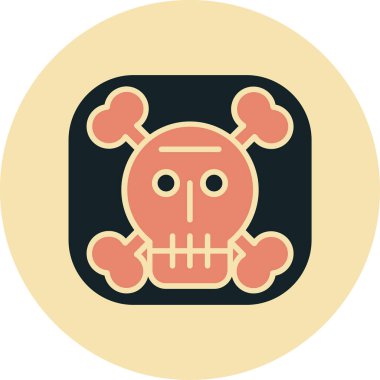 Haçlı cadılar bayramı kafatası