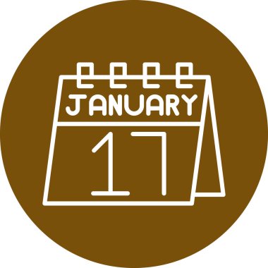 Takvim simgesi, vektör çizimi