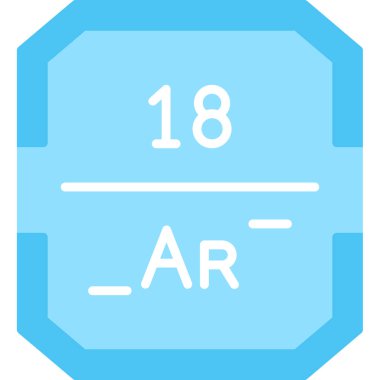 Kimyasal simge, vektör illüstrasyonu basit tasarım