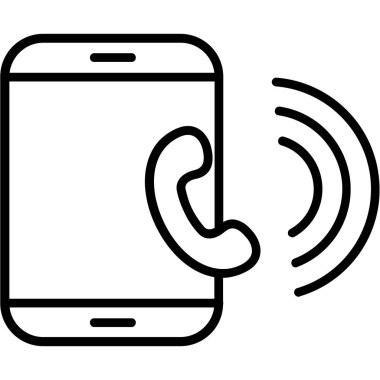 Çağrı merkezi müşteri simgesi ana hat biçiminde