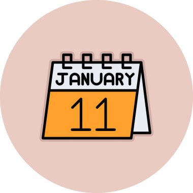 Takvim simgesinin vektör illüstrasyonu