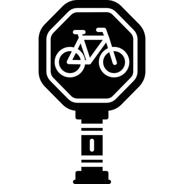 bisiklet ikonu vektör illüstrasyonu