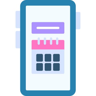 basit tasarım, vektör illüstrasyonlu cep telefonu