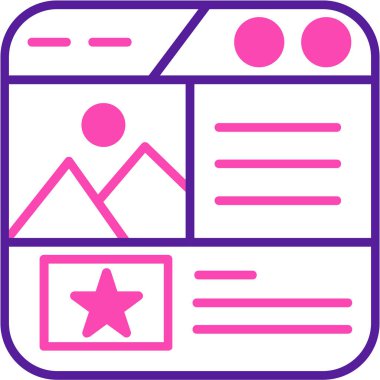 seo modern simgesinin vektör illüstrasyonu