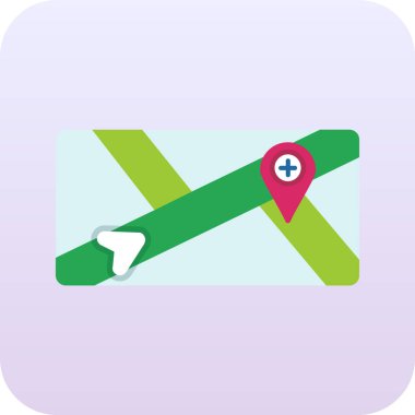 Konum işareti simgesine sahip harita iğnesi