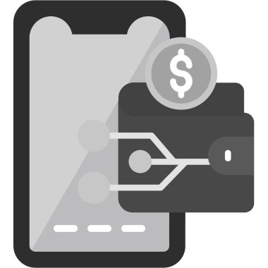 Doldurulmuş taslak biçiminde banka kartı dolar simgesi