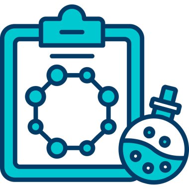 Molekül simgesi vektör illüstrasyonu