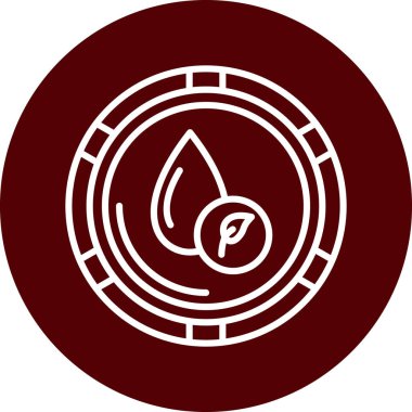 Çemberdeki bir gaz ikonunun vektör illüstrasyonu