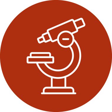 Modern simgenin vektör çizimi, mikroskop