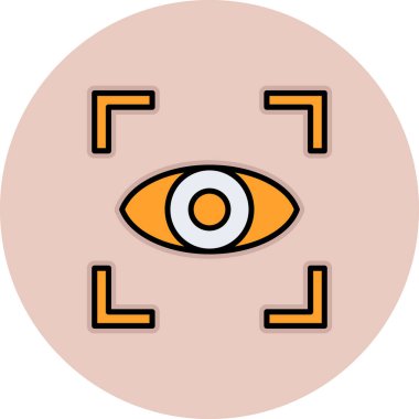 Göz simgesi vektör illüstrasyonu