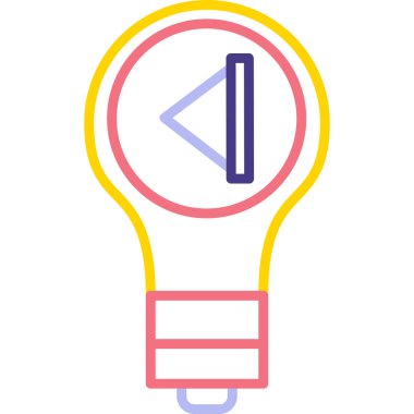 ampul simgesi vektör illüstrasyonu