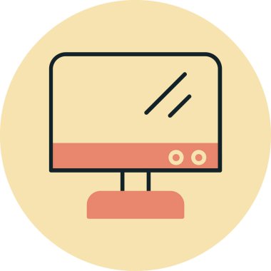 Çizgi film simgesinin vektör çizimi