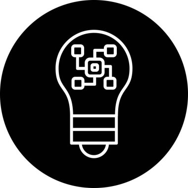 Teknoloji web simgesi. Basit tasarım. vektör illüstrasyonu