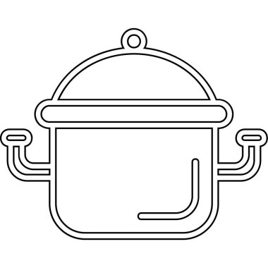 Mutfak gereçleri izole edilmiş simge