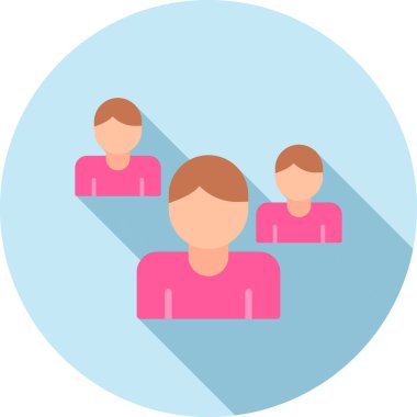 bir grup insan ikonu. vektör illüstrasyonu.