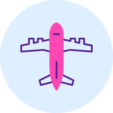 Hava taşıtı. Web simgesi basit illüstrasyon