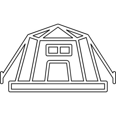 vinç inşaat ikonu vektör illüstrasyon tasarımı