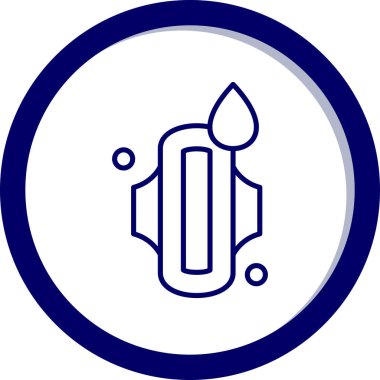 Bir su simgesinin vektör illüstrasyonu