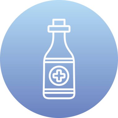 Şişe. Web simgesi basit illüstrasyon