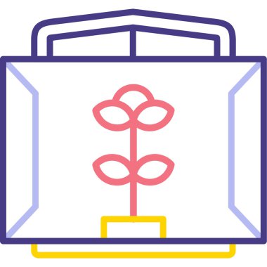 Bitki. Web simgesi basit illüstrasyon