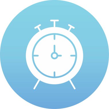 Saatin vektör illüstrasyonu modern simge