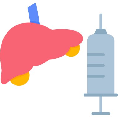 Karaciğer simgesinin vektör çizimi