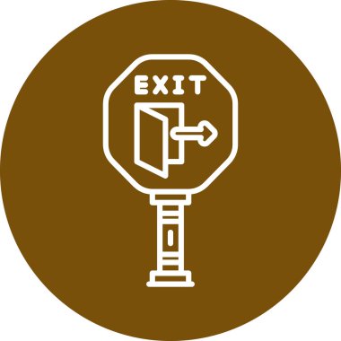 Çıkış. Web simgesi basit tasarım