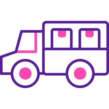 araba simgesi vektör illüstrasyonu