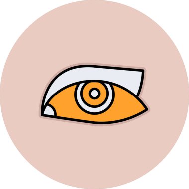 Göz simgesi vektör illüstrasyonu