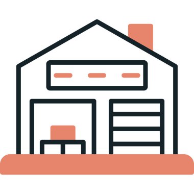 Ev binası. Basit resimleme