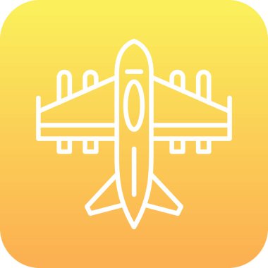 Beyaz grupta uçak simgesi izole edildi