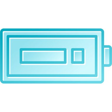 pil simgesi, vektör illüstrasyonu.