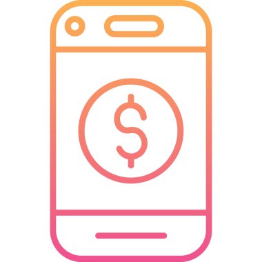 cep telefonu ikonu vektör illüstrasyonu