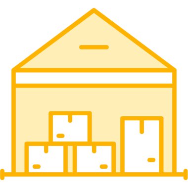 Depo teslimat lojistik simgesi