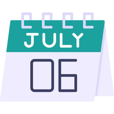 Takvim. Web simgesi basit illüstrasyon