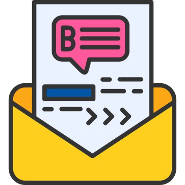 e- posta iletisi sohbet simgesi