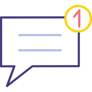 kabarcık sohbet iletişim simgesi - özet biçimi