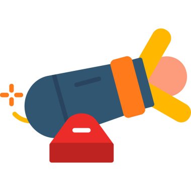 Bir bomba simgesinin vektör çizimi