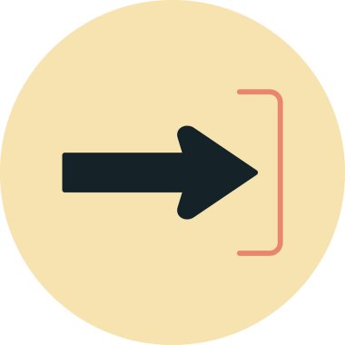 Ok. Web simgesi basit illüstrasyon