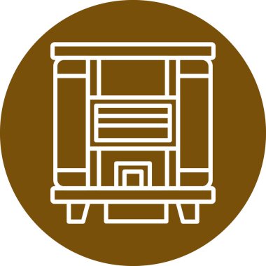 Modern bir simgenin vektör illüstrasyonu