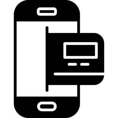 cep telefonu ikonu vektör illüstrasyonu