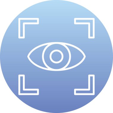 Göz simgesinin vektör illüstrasyonu