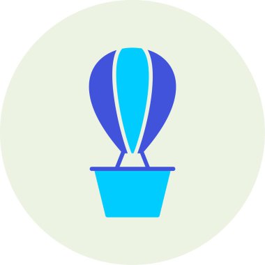 Mavi balon simgesinin vektör çizimi