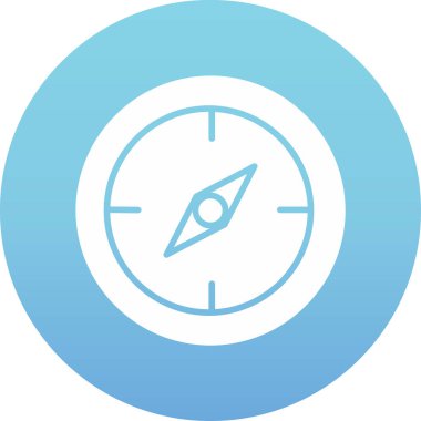 Çemberdeki bir pusula simgesi