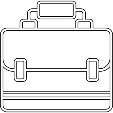 çanta çanta çanta simgesi ana hat biçiminde